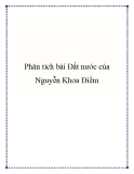 Bài văn mẫu lớp 12: Phân tích bài Đất nước của Nguyễn Khoa Điềm