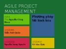 Bài thuyết trình Phương pháp mô hình hóa: Agile project management