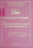 Khóa luận tốt nghiệp: Quan hệ thương mại Việt Nam - Canada thực trạng và giải pháp thúc đẩy