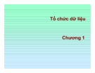 Bài giảng  excel trong kế toán - Chương 1 Tổ chức dữ liệu