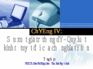 Chương 4: Sản xuất giá trị thặng dư - Quy luật kinh tế tuyệt đối của chủ nghĩa tư bản - PGS. TS Đào Phương Liên