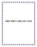 Truyện ngắn: Một phút cho sáu năm