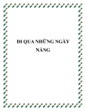 Truyện ngắn: Đi qua những ngày nắng
