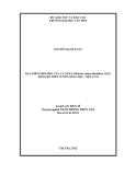 Luận án Tiến sĩ Nuôi trồng thủy sản: Đặc điểm sinh học của cá ngát (plotosus canius hamilton, 1822) phân bố trên tuyến sông Hậu, Việt Nam