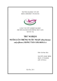 Luận văn nuôi trồng thủy sản: Thử nghiệm nuôi luân trùng nước ngọt (brachionus calyciflorus) bằng tảo chlorella