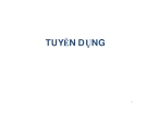 Bài giảng Tuyển dụng