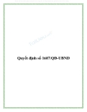 Quyết định số 1607/QĐ-UBND 2013