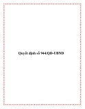 Quyết định số 944/QĐ-UBND 2013