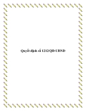 Quyết định số 1212/QĐ-UBND 2013