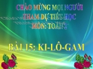 Bài giảng Ki-lô-gam - Toán 2 - GV.Lê Văn Hải