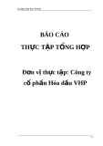 Báo cáo thực tập tổng hợp: Tổ chức bộ máy kế toán và hệ thống kế toán tại Công ty cổ phần hóa dầu VHP