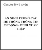 Chuyên đề vô tuyến: An ninh trong các hệ thống thông tin di động