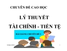 Chuyên đề Cấu trúc tài chính doanh nghiệp và các khuyng hướng tài trợ ( GS Bình Minh)