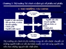 Bài giảng Quản trị tài chính doanh nghiệp ( Th.s Đinh Xuân Dũng) - Chương 3: Thị truờng Tài chính và định giá cổ phiếu trái phiếu