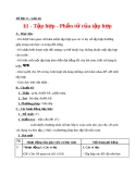 Giáo án bài 1: Tập hợp - Phần tử của tập hợp - Toán 6 - GV.D.H.Yến