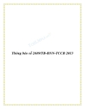 Thông báo số 2689/TB-BNN-TCCB 2013