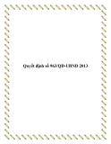 Quyết định số 963/QĐ-UBND 2013