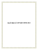 Quyết định số 1307/QĐ-UBND 2013