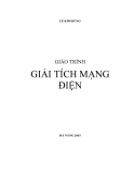 Giáo trình Giải tích mạng điện - Lê Kim Hùng