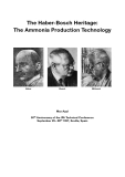 The Ammonia production technology