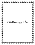 Cô dâu chạy trốn