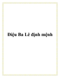 Điệu Ba Lê định mệnh