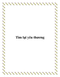 Tìm lại yêu thương