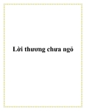 Lời thương chưa ngỏ