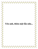 Yêu anh, thêm một lần nữa