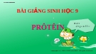 Bài giảng Sinh học 9 bài 18: Prôtêin