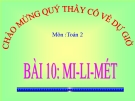 Bài giảng Mi-li-mét - Toán 2 - GV.Lê Văn Hải
