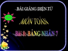 Bài giảng Bảng nhân 7 - Toán 3 - GV.Ng.P.Hùng