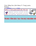 Chức năng các lệnh menu F1 trong Lectra Modaris