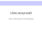 Bài giảng Công đoạn khô và Wash