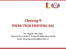 Bài giảng Thống kê ứng dụng (TS Nguyễn Tiến Dũng) - Chương 9 Phân tích phương sai