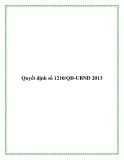 Quyết định số 1210/QĐ-UBND 2013