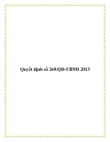 Quyết định số 269/QĐ-UBND 2013