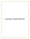Quyết định số 1078/QĐ-UBND 2013