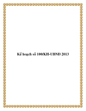 Kế hoạch số 100/KH-UBND