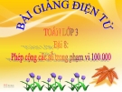 Bài giảng Phép cộng các số trong phạm vi 100 000 - Toán 3 - GV.Ng.P.Hùng