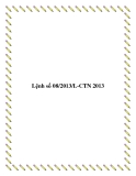 Lệnh số 08/2013/L-CTN 2013