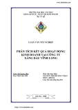 Luận văn: Phân tích kết quả hoạt động kinh doanh tại công ty xăng dầu Vĩnh Long