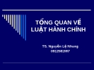 Bài giảng Luật hành chính (TS. Nguyễn Lệ Nhung) - Bài 2