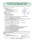 Tổng hợp một số bài toán hình học lớp 9 ôn thi vào lớp 10 THPT