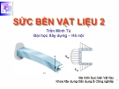 Bài giảng Sức bền vật liệu: Chương 10 - GV Trần Minh Tú