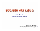 Bài giảng Sức bền vật liệu: Chương 11 - GV Trần Minh Tú