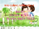 Bài giảng Sinh học 8 bài 57: Tuyến tụy và tuyến trên thận