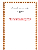 Sáng kiến kinh nghiệm môn Toán - Đề tài “Hai phương pháp giúp học sinh đổi đơn vị đo độ dài đạt hiệu quả cao”