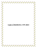 Lệnh số 06/2013/L-CTN 2013
