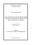 Tóm tắt luận văn thạc sĩ: Tăng cường kiểm soát nội bộ chu trình bán hàng và thu tiền tại công ty sữa đậu nành Việt Nam - vinasoy